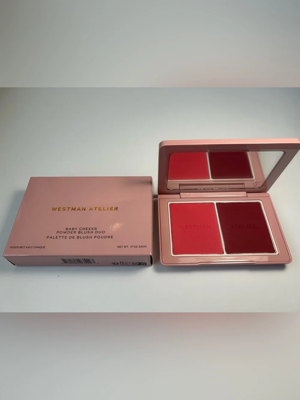 NWT🌷Westman Atelier Baby Cheeks Powder Blush Duo in “Jam & Fizz”